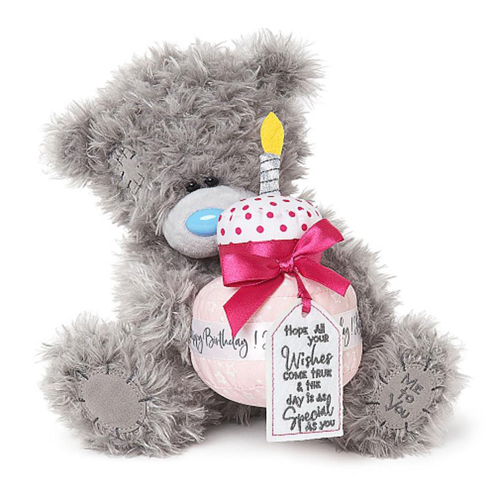 9" Holding Birthday Cake Me to You Bear Extra Image 2